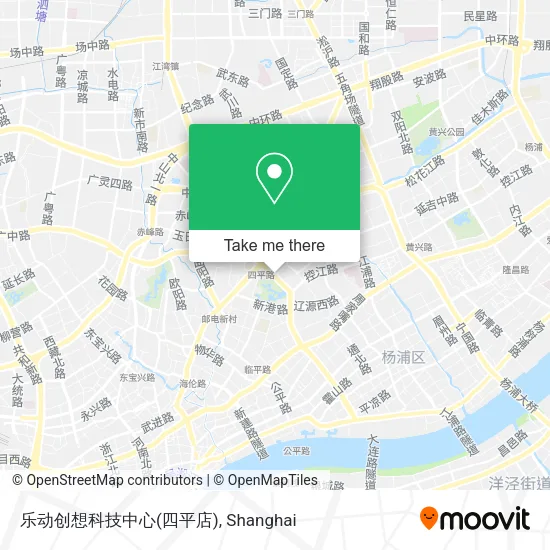 乐动创想科技中心(四平店) map