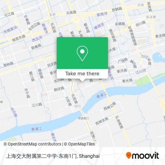 上海交大附属第二中学-东南1门 map