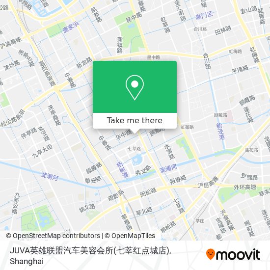 How To Get To Juva英雄联盟汽车美容会所 七莘红点城店 In 七宝by Bus Or Metro