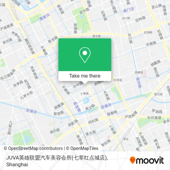 JUVA英雄联盟汽车美容会所(七莘红点城店) map