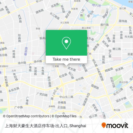 上海财大豪生大酒店停车场-出入口 map