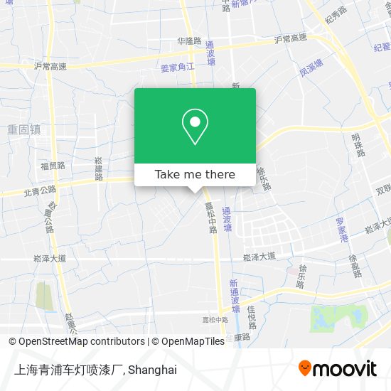 上海青浦车灯喷漆厂 map