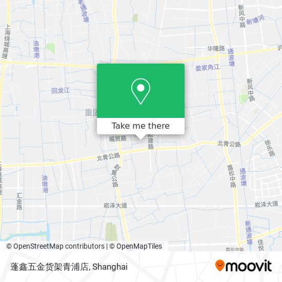 蓬鑫五金货架青浦店 map