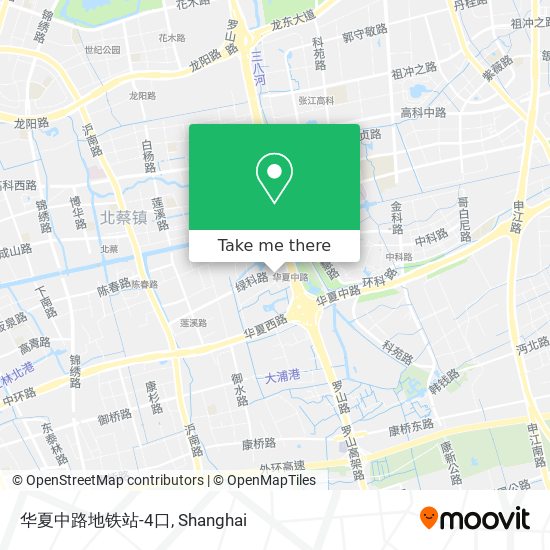 华夏中路地铁站-4口 map