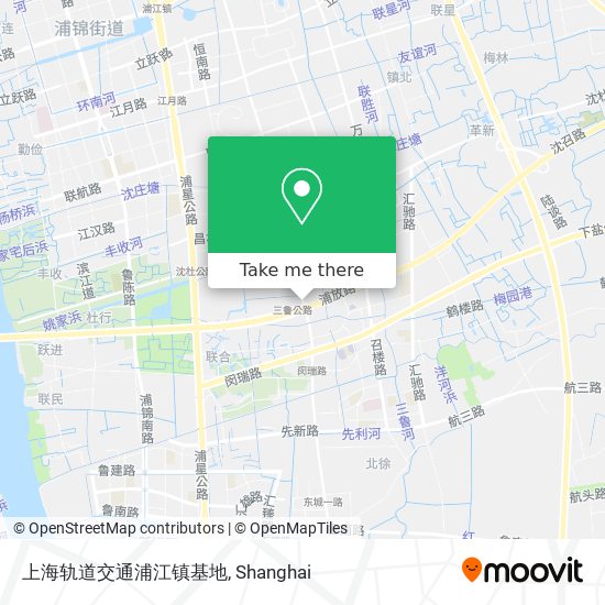 上海轨道交通浦江镇基地 map