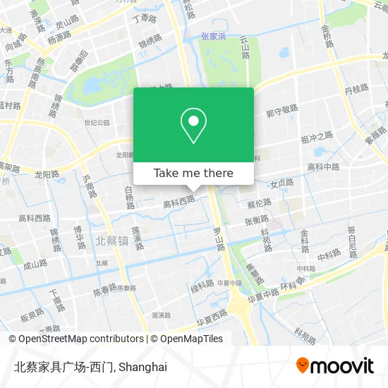 北蔡家具广场-西门 map