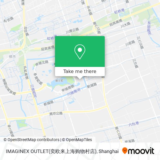 IMAGINEX OUTLET(奕欧来上海购物村店) map