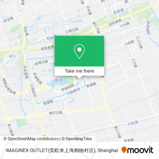 IMAGINEX OUTLET(奕欧来上海购物村店) map
