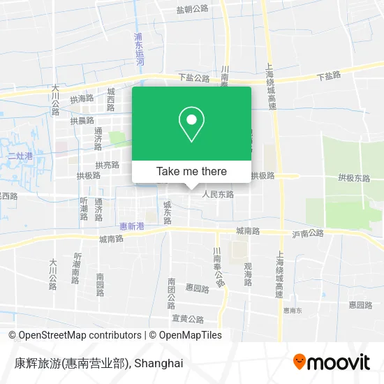 康辉旅游(惠南营业部) map