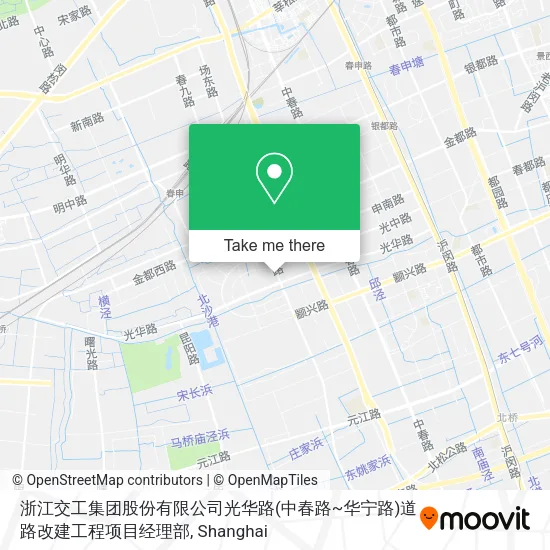 浙江交工集团股份有限公司光华路(中春路~华宁路)道路改建工程项目经理部 map