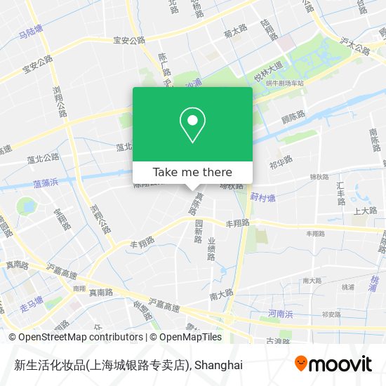 新生活化妆品(上海城银路专卖店) map