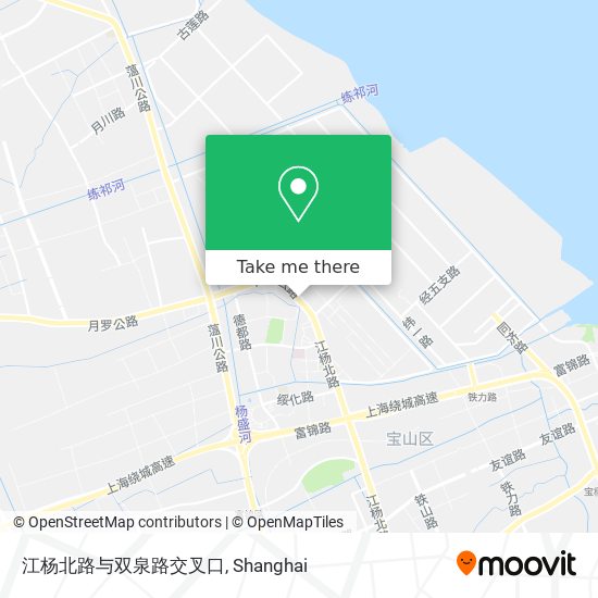 江杨北路与双泉路交叉口 map
