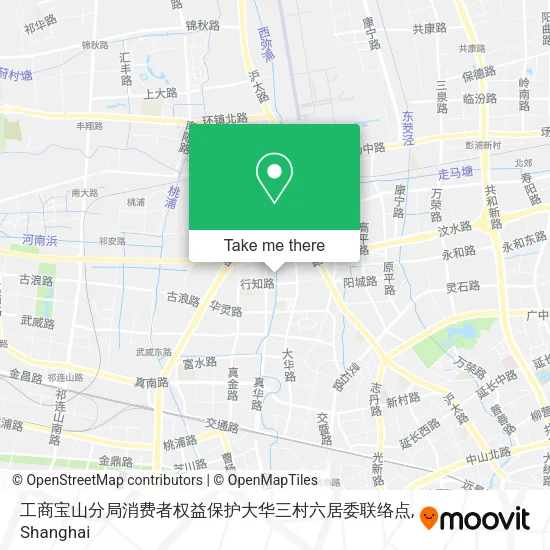 工商宝山分局消费者权益保护大华三村六居委联络点 map