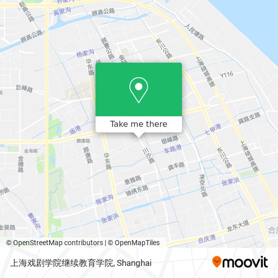 上海戏剧学院继续教育学院 map