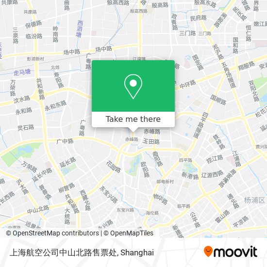 上海航空公司中山北路售票处 map