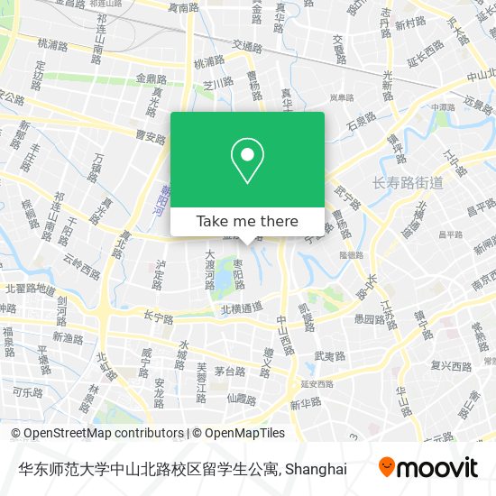 华东师范大学中山北路校区留学生公寓 map