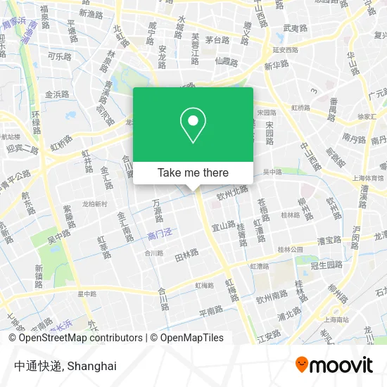 中通快递 map