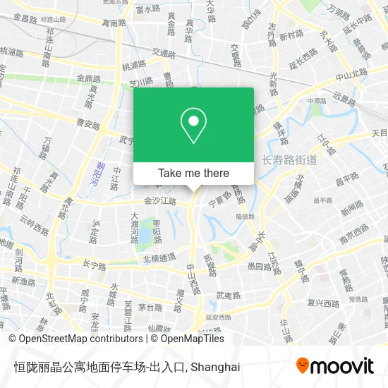 恒陇丽晶公寓地面停车场-出入口 map