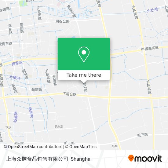 上海众腾食品销售有限公司 map