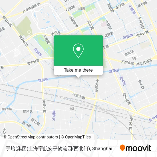 宇培(集团)上海宇航安亭物流园(西北门) map