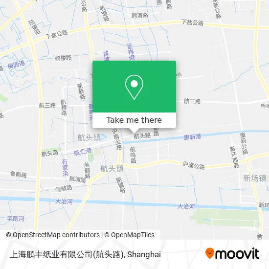 上海鹏丰纸业有限公司(航头路) map