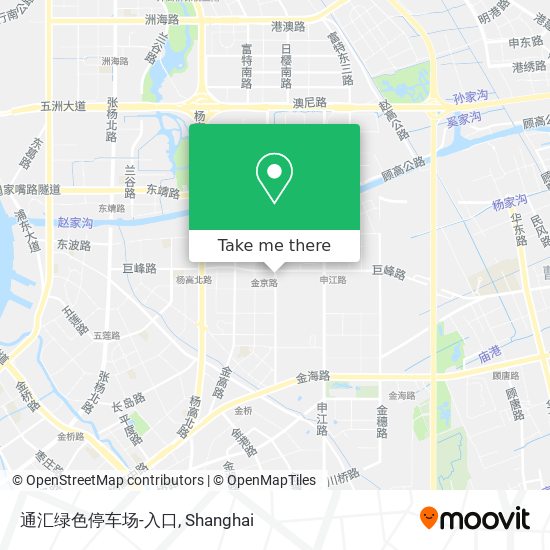 通汇绿色停车场-入口 map