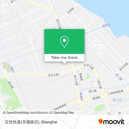 百世快递(月塘路店) map