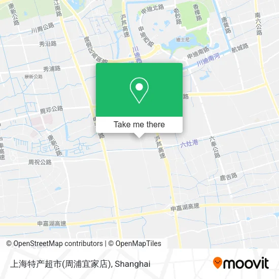 上海特产超市(周浦宜家店) map