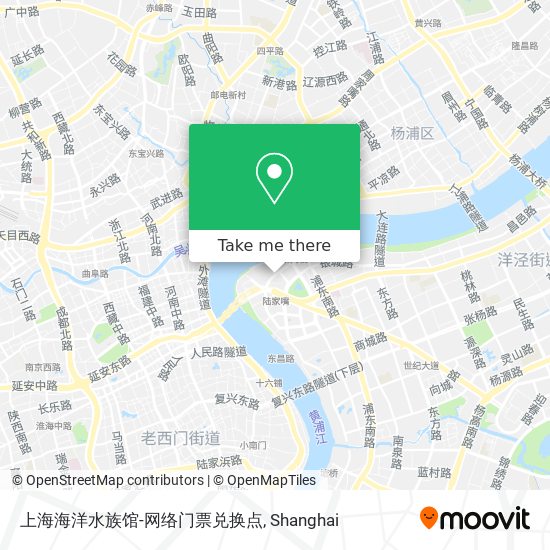 上海海洋水族馆-网络门票兑换点 map
