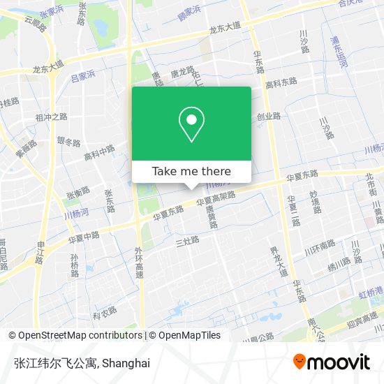 张江纬尔飞公寓 map