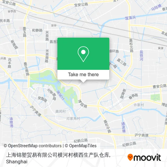 上海锦塑贸易有限公司横河村横西生产队仓库 map