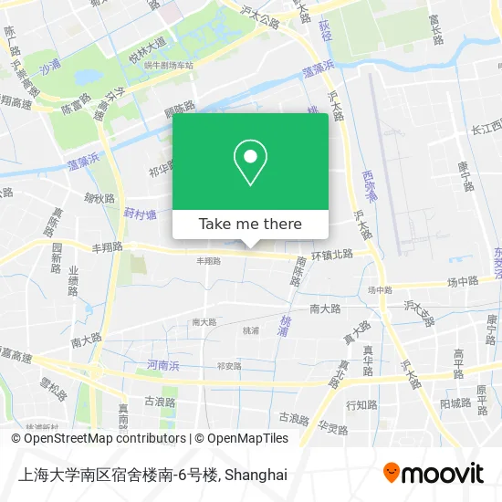 上海大学南区宿舍楼南-6号楼 map