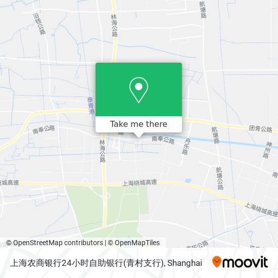上海农商银行24小时自助银行(青村支行) map
