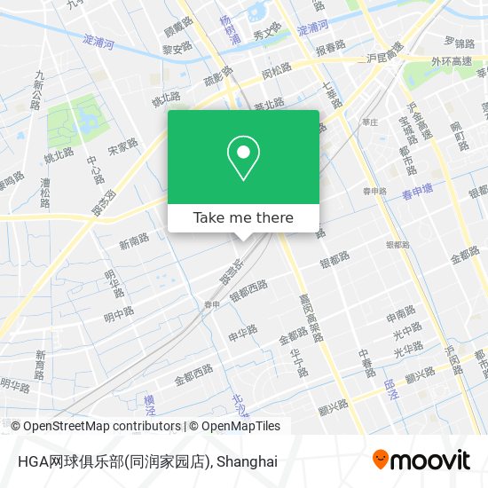 HGA网球俱乐部(同润家园店) map