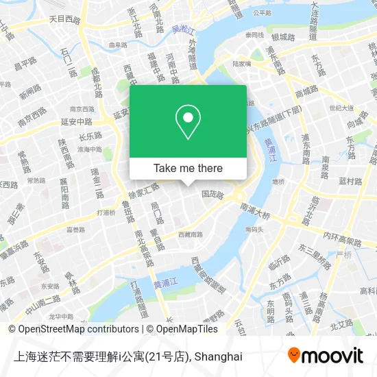 上海迷茫不需要理解i公寓(21号店) map
