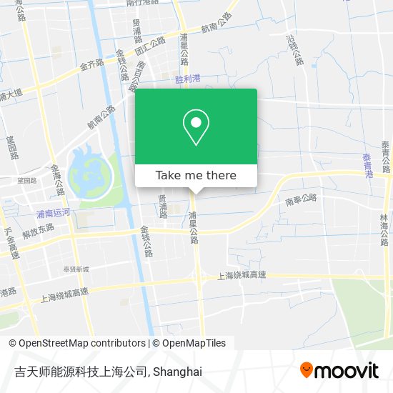 吉天师能源科技上海公司 map
