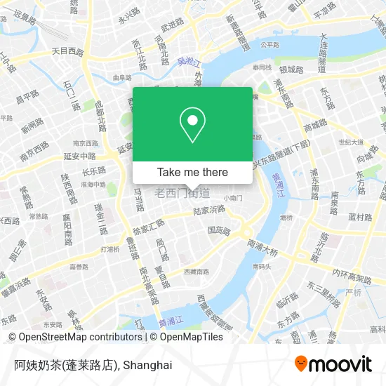 阿姨奶茶(蓬莱路店) map
