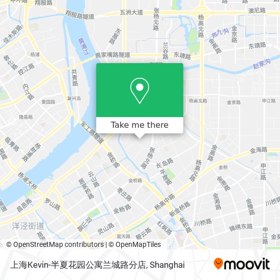 上海Kevin-半夏花园公寓兰城路分店 map