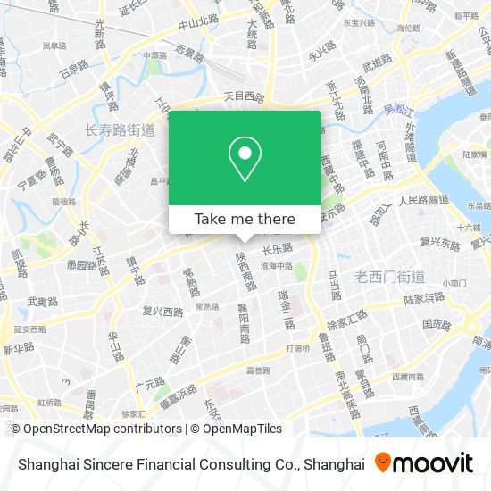 Shanghai Sincere Financial Consulting Co. map