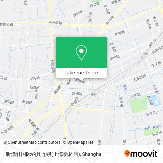 听渔轩国际钓具连锁(上海新桥店) map