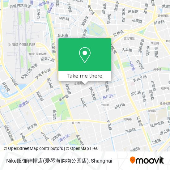 Nike服饰鞋帽店(爱琴海购物公园店) map