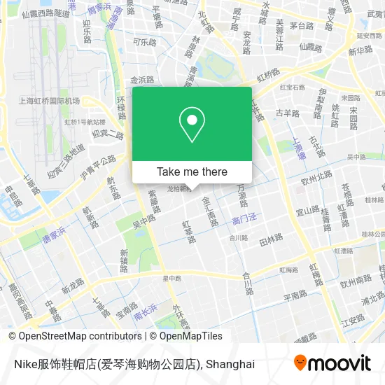 Nike服饰鞋帽店(爱琴海购物公园店) map