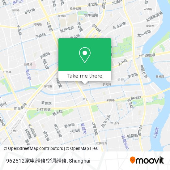 962512家电维修空调维修 map