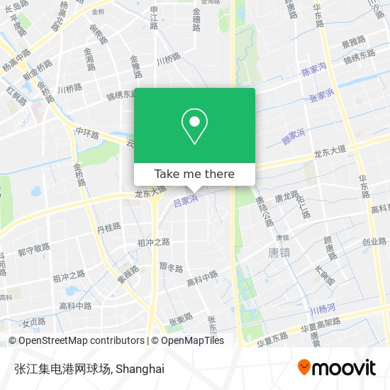 张江集电港网球场 map