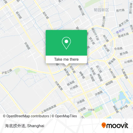 海底捞外送 map