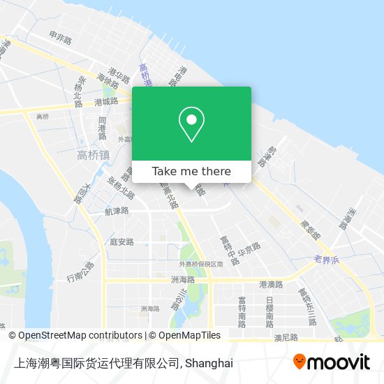 上海潮粤国际货运代理有限公司 map