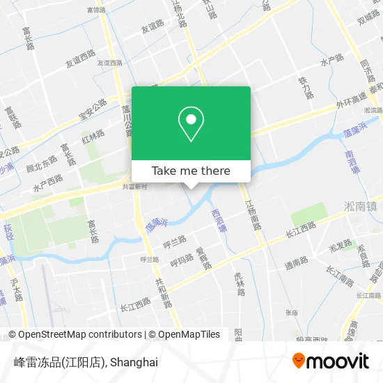 峰雷冻品(江阳店) map