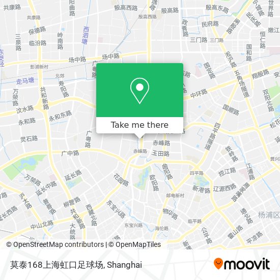 莫泰168上海虹口足球场 map