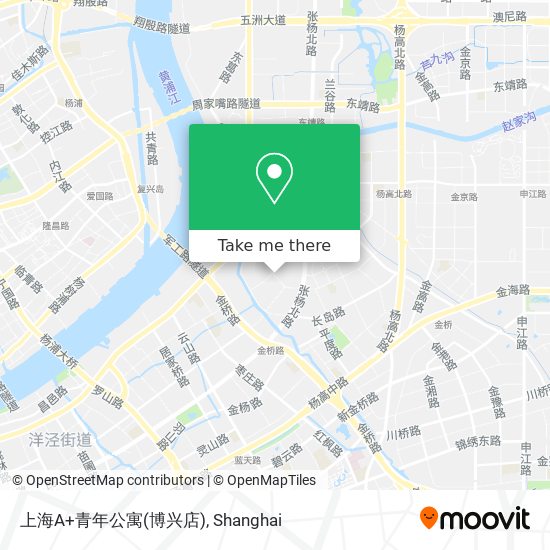 上海A+青年公寓(博兴店) map