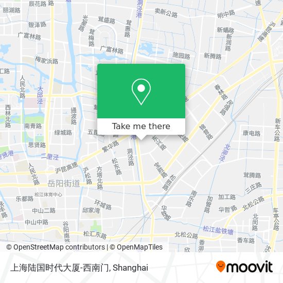 上海陆国时代大厦-西南门 map